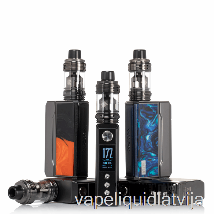 Voopoo Drag 4 177w Starta Komplekts Pistoles Metāls + Tropu Oranžs Vape šķidrums